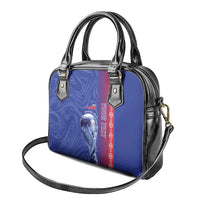 Custom Afro-Haiti Football Shoulder Handbag 2026 Grenadye Alaso Blue Version - Wonder Print Shop