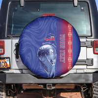 Custom Afro-Haiti Football Spare Tire Cover 2026 Grenadye Alaso Blue Version - Wonder Print Shop