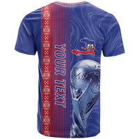 Custom Afro-Haiti Football T shirt 2026 Grenadye Alaso Blue Version LT14