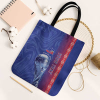 Custom Afro-Haiti Football Tote Bag 2026 Grenadye Alaso Blue Version - Wonder Print Shop