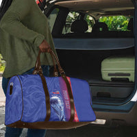 Custom Afro-Haiti Football Travel Bag 2026 Grenadye Alaso Blue Version - Wonder Print Shop