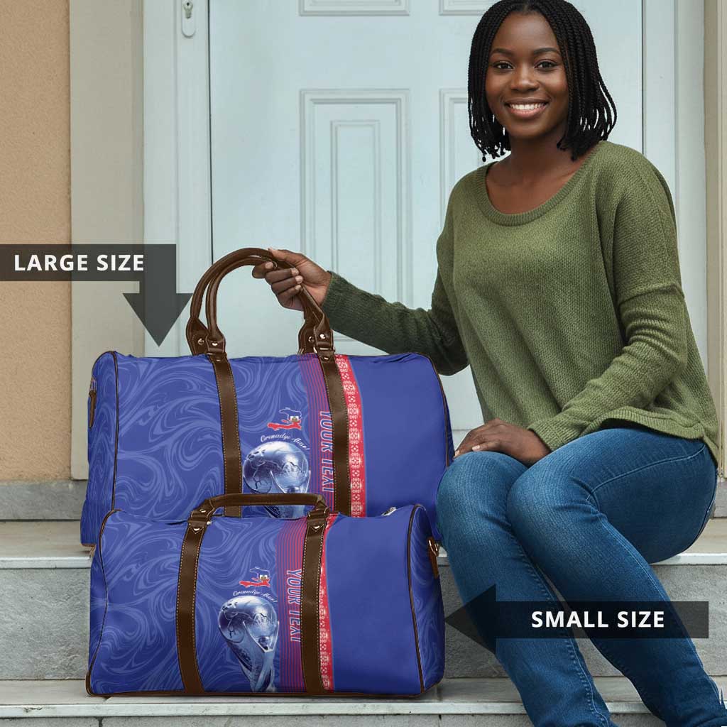 Custom Afro-Haiti Football Travel Bag 2026 Grenadye Alaso Blue Version - Wonder Print Shop