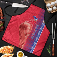 Custom Afro-Haiti Football Apron 2026 Grenadye Alaso Red Version - Wonder Print Shop