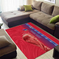 Custom Afro-Haiti Football Area Rug 2026 Grenadye Alaso Red Version - Wonder Print Shop