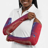 Custom Afro-Haiti Football Arm Sleeves 2026 Grenadye Alaso Red Version - Wonder Print Shop