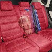 Custom Afro-Haiti Football Back Car Seat Cover 2026 Grenadye Alaso Red Version - Wonder Print Shop