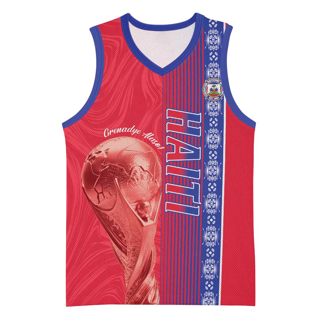 Custom Afro-Haiti Football Basketball Jersey 2026 Grenadye Alaso Red Version - Wonder Print Shop