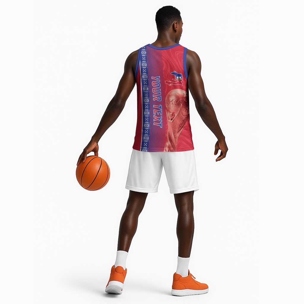 Custom Afro-Haiti Football Basketball Jersey 2026 Grenadye Alaso Red Version - Wonder Print Shop