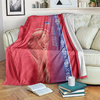 Custom Afro-Haiti Football Blanket 2026 Grenadye Alaso Red Version - Wonder Print Shop