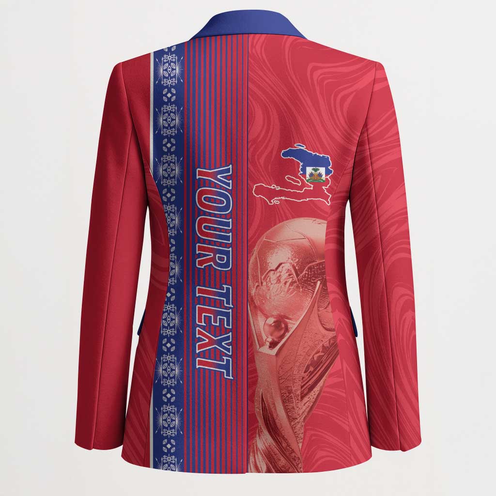 Custom Afro-Haiti Football Blazer 2026 Grenadye Alaso Red Version - Wonder Print Shop