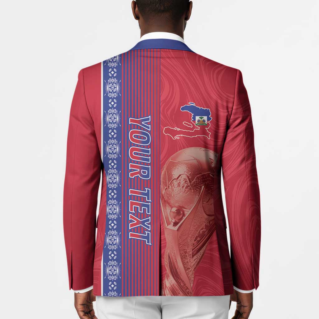 Custom Afro-Haiti Football Blazer 2026 Grenadye Alaso Red Version - Wonder Print Shop