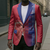 Custom Afro-Haiti Football Blazer 2026 Grenadye Alaso Red Version - Wonder Print Shop