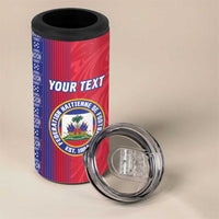 Custom Afro-Haiti Football 4 in 1 Can Cooler Tumbler 2026 Grenadye Alaso Red Version - Wonder Print Shop
