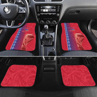 Custom Afro-Haiti Football Car Mats 2026 Grenadye Alaso Red Version - Wonder Print Shop