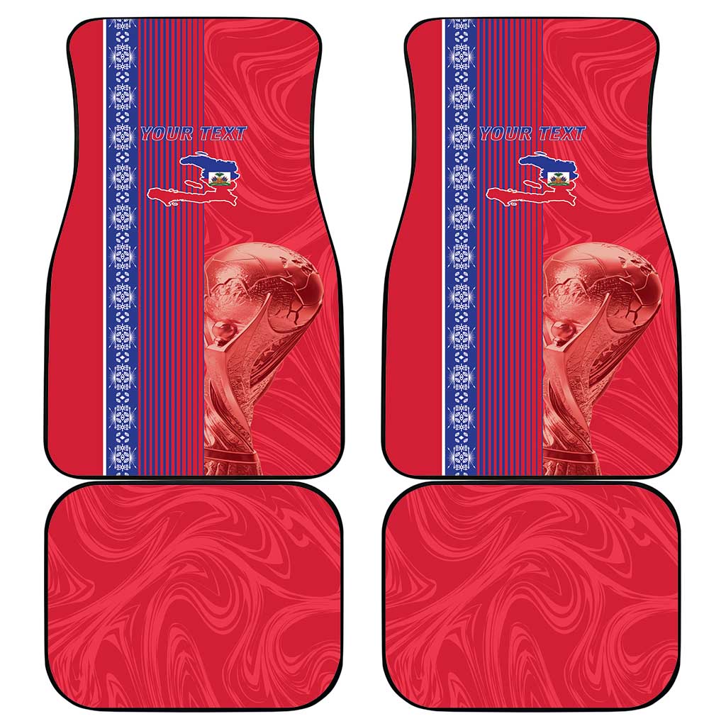 Custom Afro-Haiti Football Car Mats 2026 Grenadye Alaso Red Version - Wonder Print Shop