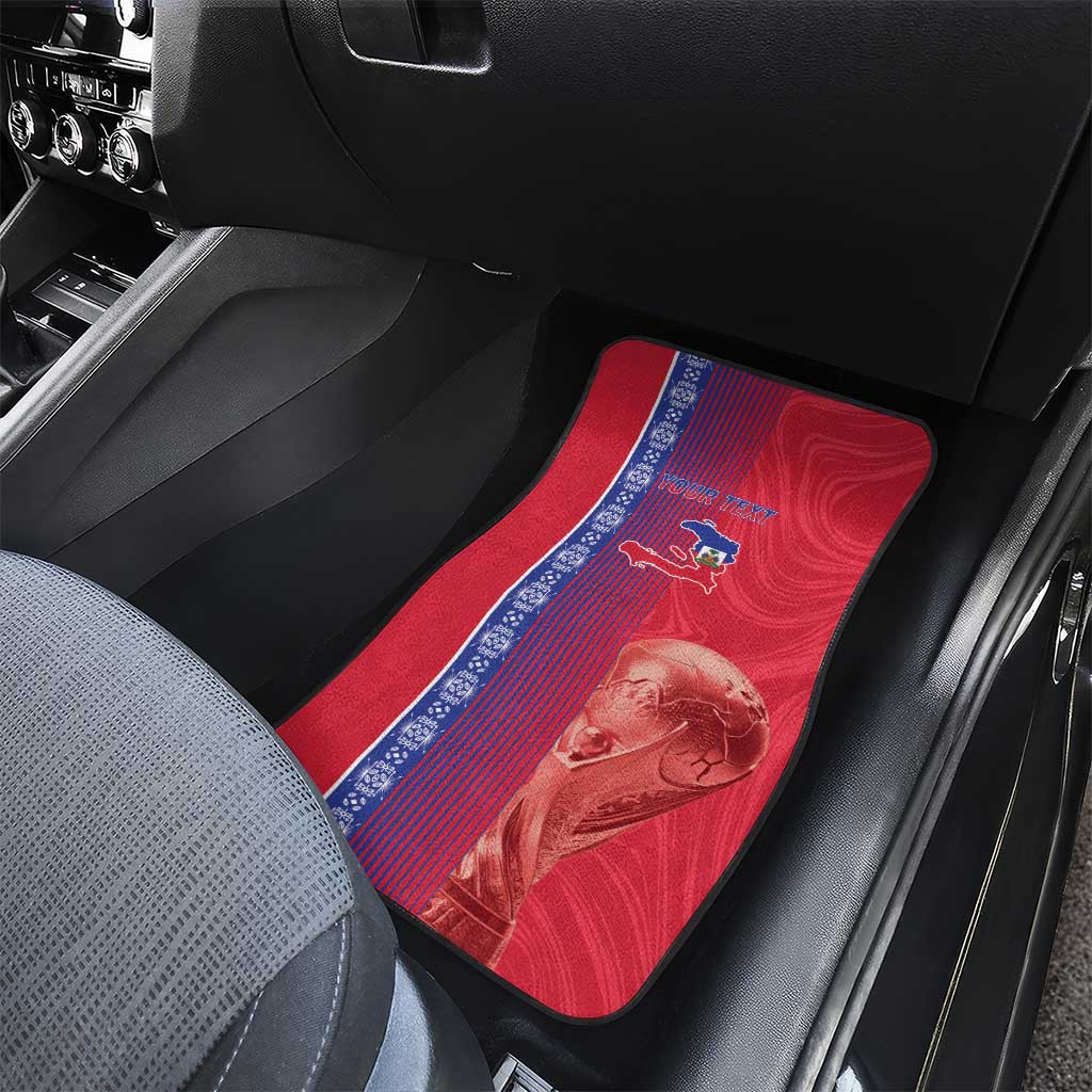Custom Afro-Haiti Football Car Mats 2026 Grenadye Alaso Red Version - Wonder Print Shop