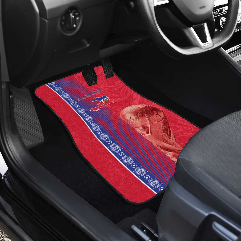 Custom Afro-Haiti Football Car Mats 2026 Grenadye Alaso Red Version - Wonder Print Shop