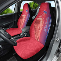 Custom Afro-Haiti Football Car Seat Cover 2026 Grenadye Alaso Red Version - Wonder Print Shop