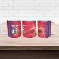 Custom Afro-Haiti Football Ceramic Mug 2026 Grenadye Alaso Red Version - Wonder Print Shop