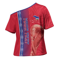 Custom Afro-Haiti Football Cross Shoulder Shirt 2026 Grenadye Alaso Red Version - Wonder Print Shop