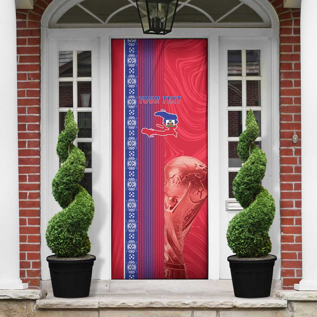 Custom Afro-Haiti Football Door Cover 2026 Grenadye Alaso Red Version - Wonder Print Shop