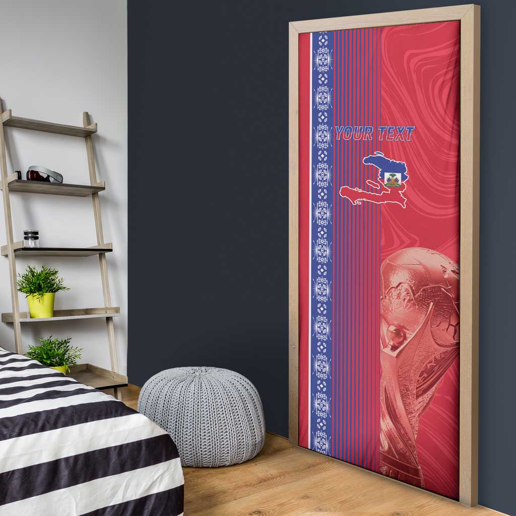 Custom Afro-Haiti Football Door Cover 2026 Grenadye Alaso Red Version - Wonder Print Shop