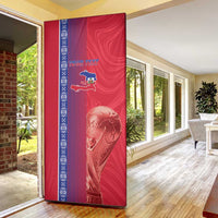 Custom Afro-Haiti Football Door Cover 2026 Grenadye Alaso Red Version - Wonder Print Shop