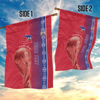 Custom Afro-Haiti Football Garden Flag 2026 Grenadye Alaso Red Version - Wonder Print Shop