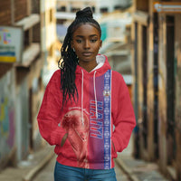 Custom Afro-Haiti Football Hoodie 2026 Grenadye Alaso Red Version - Wonder Print Shop