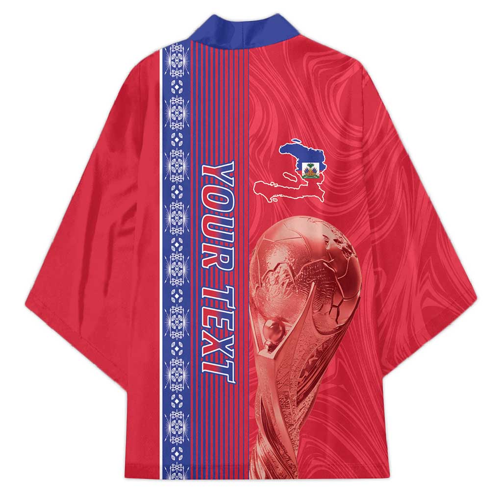 Custom Afro-Haiti Football Kimono 2026 Grenadye Alaso Red Version - Wonder Print Shop