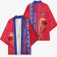 Custom Afro-Haiti Football Kimono 2026 Grenadye Alaso Red Version - Wonder Print Shop