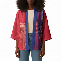 Custom Afro-Haiti Football Kimono 2026 Grenadye Alaso Red Version - Wonder Print Shop