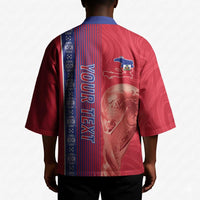 Custom Afro-Haiti Football Kimono 2026 Grenadye Alaso Red Version - Wonder Print Shop