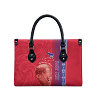 Custom Afro-Haiti Football Leather Bag 2026 Grenadye Alaso Red Version - Wonder Print Shop