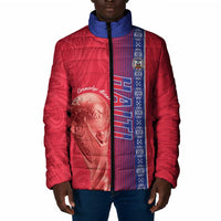 Custom Afro-Haiti Football Padded Jacket 2026 Grenadye Alaso Red Version - Wonder Print Shop