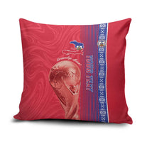 Custom Afro-Haiti Football Pillow Cover 2026 Grenadye Alaso Red Version - Wonder Print Shop