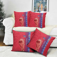 Custom Afro-Haiti Football Pillow Cover 2026 Grenadye Alaso Red Version - Wonder Print Shop