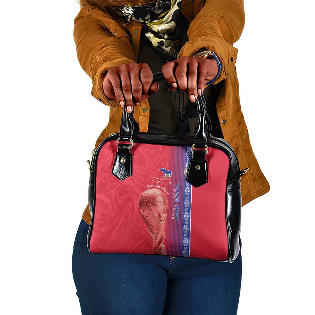Custom Afro-Haiti Football Shoulder Handbag 2026 Grenadye Alaso Red Version - Wonder Print Shop