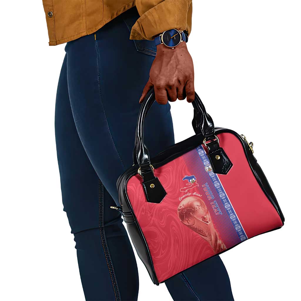 Custom Afro-Haiti Football Shoulder Handbag 2026 Grenadye Alaso Red Version - Wonder Print Shop