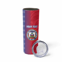 Custom Afro-Haiti Football Skinny Tumbler 2026 Grenadye Alaso Red Version - Wonder Print Shop