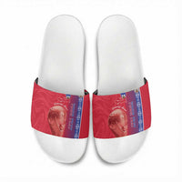Custom Afro-Haiti Football Slide Sandals 2026 Grenadye Alaso Red Version - Wonder Print Shop
