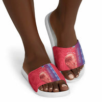 Custom Afro-Haiti Football Slide Sandals 2026 Grenadye Alaso Red Version - Wonder Print Shop