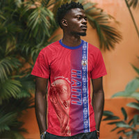 Custom Afro-Haiti Football T shirt 2026 Grenadye Alaso Red Version LT14