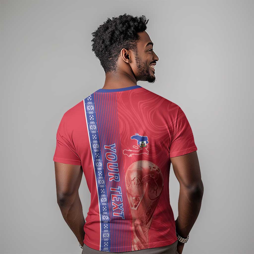 Custom Afro-Haiti Football T shirt 2026 Grenadye Alaso Red Version LT14