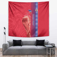 Custom Afro-Haiti Football Tapestry 2026 Grenadye Alaso Red Version - Wonder Print Shop