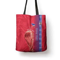 Custom Afro-Haiti Football Tote Bag 2026 Grenadye Alaso Red Version - Wonder Print Shop