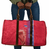 Custom Afro-Haiti Football Travel Bag 2026 Grenadye Alaso Red Version - Wonder Print Shop
