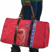 Custom Afro-Haiti Football Travel Bag 2026 Grenadye Alaso Red Version - Wonder Print Shop