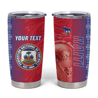 Custom Afro-Haiti Football Tumbler Cup 2026 Grenadye Alaso Red Version - Wonder Print Shop