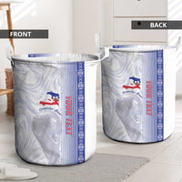 Custom Afro-Haiti Football Laundry Basket 2026 Grenadye Alaso White Version - Wonder Print Shop